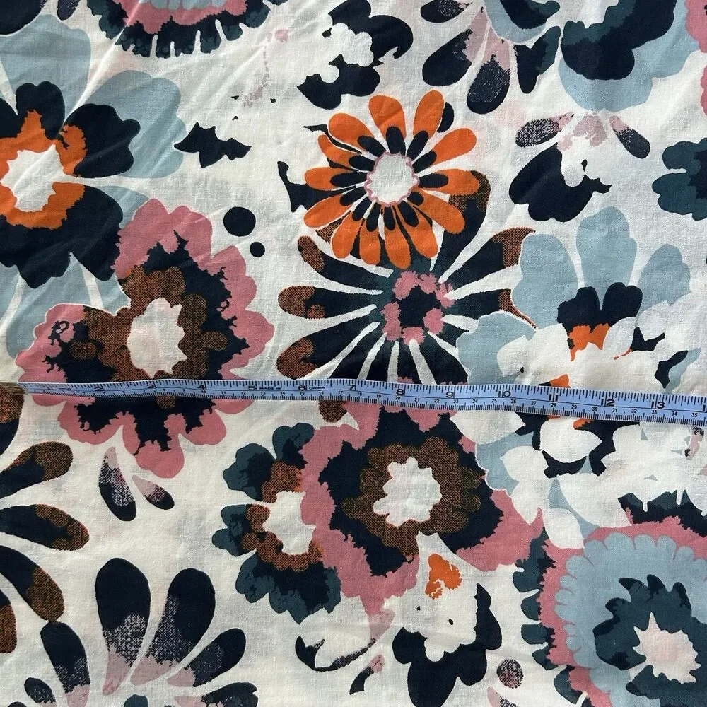 IKEA HONSGULLORT Full/Queen Duvet Cover Floral Abstract Multicolor 218x218 cm